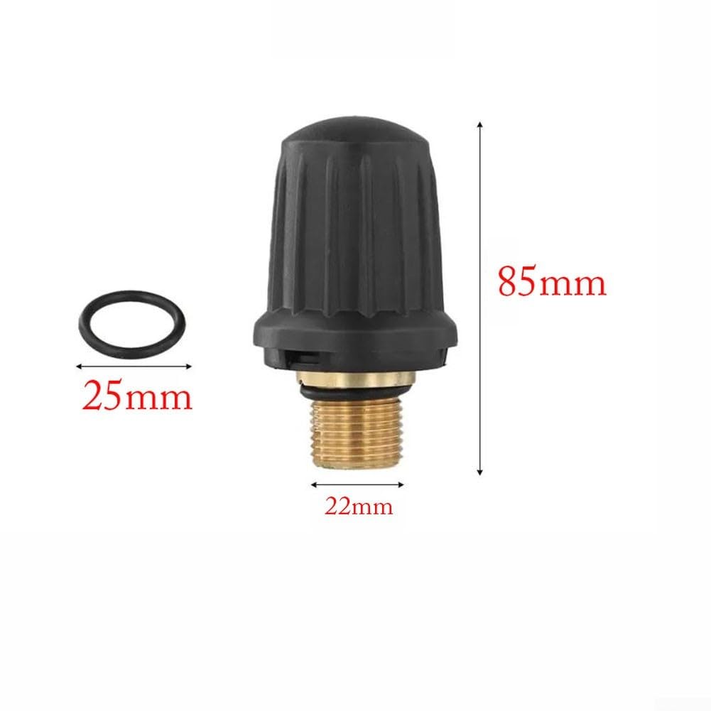 Tapa de tanque de latón para limpiador de vapor para Karcher SC1 SC2 SC2D CTK10, cubierta de válvula de seguridad con sellado superior, tapa de metal resistente a la corrosión, fácil de instalar