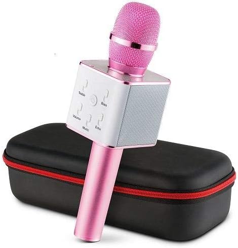 Tuxun Wireless Karaoke Bluetooth Microphone (Pink)