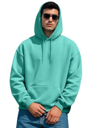 Image of Veirdo 280 GSM Cotton Fleece | Hooded Neck Full Sleeve | Regular Fit Sweatshirt | Solid Hoodie for Men | Sizes: S to 3XL