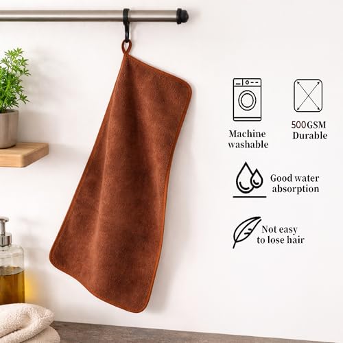 Image of Cutting EDGE 500 GSM Car Microfiber Cloth, Brown, 70x30 cm (Set of 2) | Material: Microfiber, 500 GSM, Small Size, Ideal for Car, Bike, Glass & Dashboard Cleaning, Soft, Lint-Free & Scratch-Free
