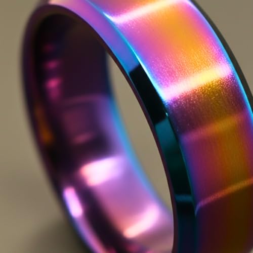 Image of THE MEN THING AZURE CORE - MULTICOLOR - Pure Stainless Steel Men's Multicolor - Plated Ring (Size : 18-22-29)
