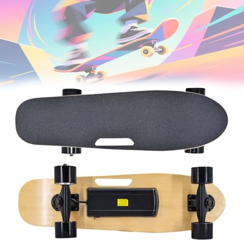 Longboard EléCtrico para Desplazamientos Urbanos, MonopatíN De 4 Ruedas para Adultos De Madera De Arce para Deportes Al Aire Libre, Ideal para Principiantes Y Adolescentes