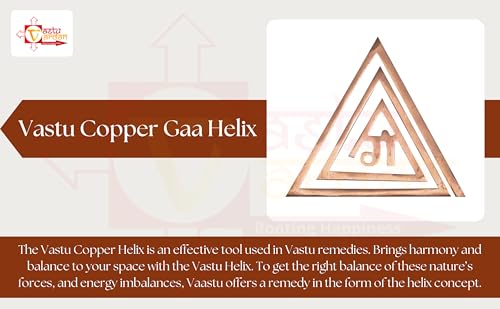 Image of Gam (गं) Copper Helix for Vastu | 4 Inch | Pack of 3 | South East Vastu Remedy | Main Door Entrance | Bedroom | Toilet | Helix Vastu Dosh Remedies Products