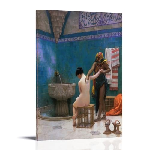 Impression sur toile The Bath Jean-Leon Gerome 60x90cm