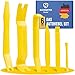 Set mit günstig Kaufen-SCHMITZ.Tools Zierleistenkeile + Hebelwerkzeug Auto Set [6 Teile] Auto Demontage Werkzeuge Set - Verkleidungs Werkzeug - Türverkleidung Werkzeug - Plastikkeile Kfz - Auto Verkleidung Werkzeug