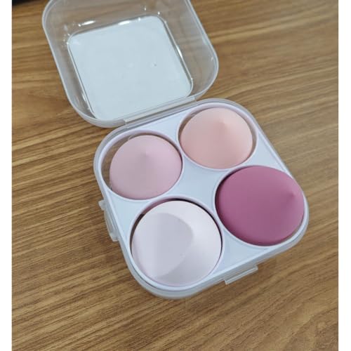 Beauty Blander Applicator Sponges Set Of 4 PCS. Latex Free With Sponge Holder Case For Liquid Coverup BB Cream Or Other Cosmetic Foundation Prodectus. For Wet And Dry Uses. (Cream Pink) Beauty Blander Applicator Sponges Set Of 4 PCS. Latex Free With Sponge Holder Case For Liquid Coverup BB Cream Or Other Cosmetic Foundation Prodectus. For Wet And Dry Uses. (Cream Pink)