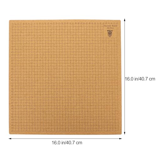 Tablero de corcho para macramé con cuadrícula y alfileres en T para tejer pulseras 7