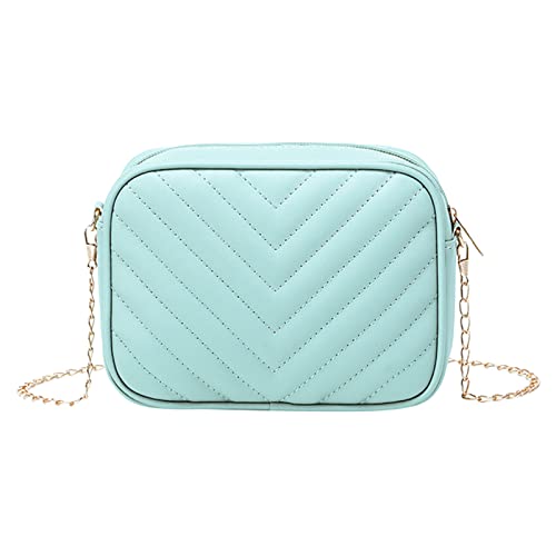 Bolso de mensajero para mujer, a la moda, a rayas, con cadena, bolso de hombro, práctico bolso grande para mujer, Jn, Talla única