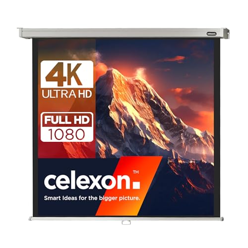 Écran de projection manuel celexon 120x120 cm pour home cinéma