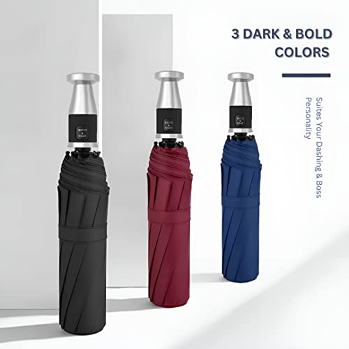 Image of STAR WORK Automatic Open Golf Umbrella, Extra Large Oversize Windproof Waterproof Stick Umbrellas for Rain Umbrella for Men and Women and Family