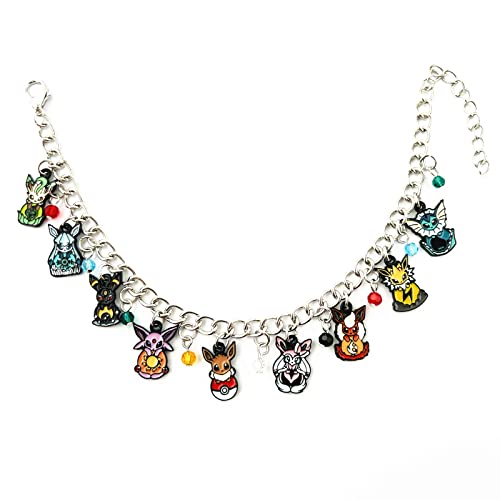 Dpzhrui Evolutions Charm Bracelet Anime Cartoon Metal Bracelet Gifts For Woman Girl(1) #TOP1