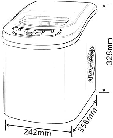 Máquina fabricadora de hielo acero inoxidable miniatura 7