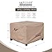 ULTCOVER Waterproof Patio Ottoman Cover Square Outdoor Side Table Furniture Covers Size 24L x 24W x 18H inch