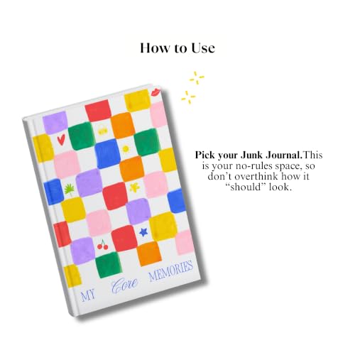 Image of Sunshine Club Aesthetic Junk Journaling & Scrapbook Kit | A5 Premium Notebook | 3 Playful Sticker Sheets | 25 Colourful Scrap Paper Sheets | 4 Note Cards | Perfect for Gifting (White)