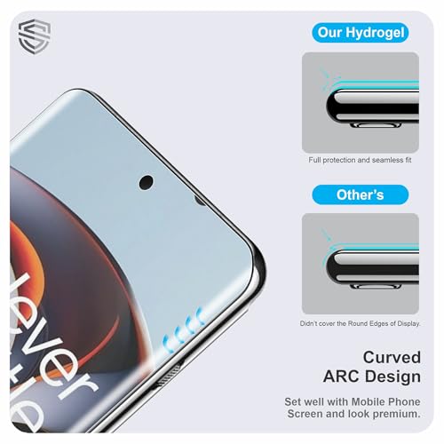 Image of Anti Glare Matte TPU hydrogel Edge to Edge Screen Protector Guard For Oneplus 11R (6.74 Inch) With Installation Kit | Support Fingerprint | Edge to Edge Coverage
