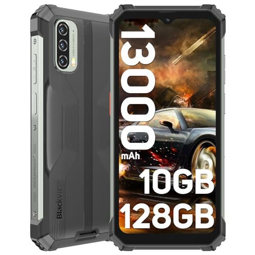 Blackview BV7100 Rugged Phone,13000mAh Battery,33W Fast Charge,10GB+128GB/1TB Expand,6.58″ FHD+,Android 12,IP69K Waterproof Unlocked Cell Phone,NFC,OTG,Glove Mode,Face/Fingerprint Rugged Smartphone