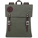 Duluth Pack Scout Pack – Compact Canvas Backpack for Hiking, Travel & Daily Use – Made in USA (Olive Drab)