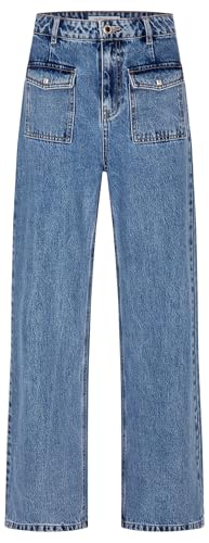 Morgan 241-pwide Jeans, Jean Double Stone, 44 para Mujer