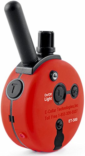Educator 1/2 Mile Dog Training Pager Only, 100 Levels Of User Selected Safe Humane Vibration Or Tone, Waterproof, Odorproof Biothane Collar, Night Light, Rechargeable, Service Dog Approved, 1 Dog, Red #TOP2