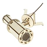 FUNNETOYU 2sätze DIY Teleskop Spielzeug Junge Mädchen Wissenschaftliches Bastelset Holzmodell Junge Mädchen Lernspielzeug Kreativität Hand-Auge-koordination