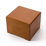 Modern Light Wood Tone Matte 18 Note Music Jewelry Box - Many Songs to Choose - Too Ra Loo Ra (Irish Lullaby)