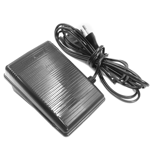 DUZEPA Pedal de máquina de coser universal, control electrónico con cable de alimentación, para máquinas de coser eléctricas domésticas (220 V)