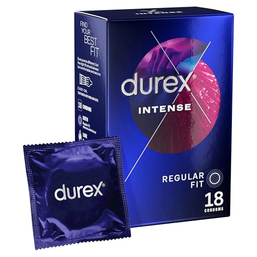 Durex Intense Condoms 18 Condoms (1 Pack) (Packaging May Vary)