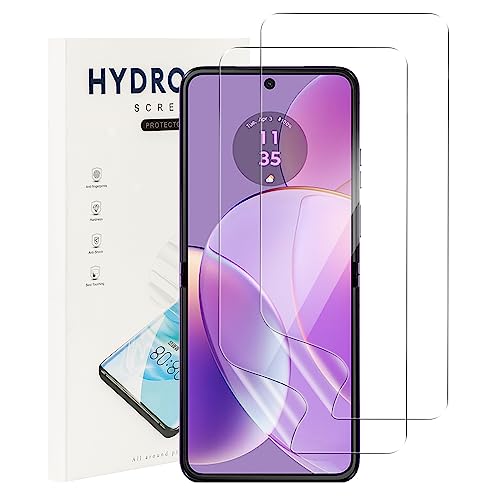 MEMELOKA 2 Piezas Protector de Pantalla Motorola Razr 40, TPU Película de Hidrogel Flexible, Alta Definición y Alta Sensibilidad con 3D Cobertura Completa