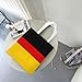 WBQLSL German flag Shopping Bag, Unisex Hand Tote Lightweight Canvas Bag, Suitable for Shopping, Event Promotion, Travel, Work Reusable Tote Bag,
