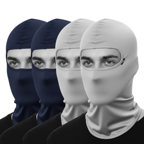 Image of Kingsway Reg Balaclava for Bikers | Full Face Mask Motorcycle Helmet Liner for Men and Women | UV & Dust Protection | 4-Way Stretch Quick Dry | Sweat Absorbing