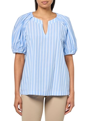 Chemisier col en V et manches bouffantes raglan pour camoufler les bras avec style
