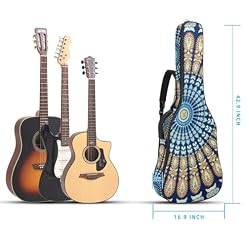 Housse de guitare en tissu Oxford épais rembourré avec boucle de suspension et sangle de cou Motif mandala Motif floral 101,6 cm, Multicolore 4., 42.9×16.9×4.7 in, Sac de transport tendance pour - Les Beatles, Paul McCartney, John Lennon, RIngo Starr, George Harrison Housse de guitare en tissu Oxford épais rembourré avec boucle de suspension et sangle de cou Motif mandala Motif floral 101,6 cm, Multicolore 4., 42.9x16.9x4.7 in, Sac de transport tendance pour – Image 5
