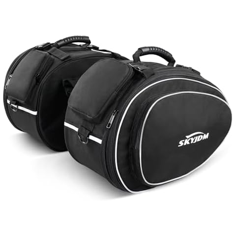SKYJDM Motorcycle Saddlebags with Cover Cover
