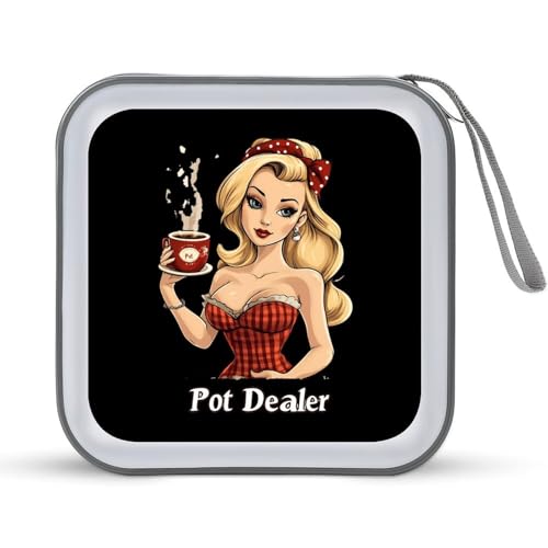 Pot Dealer CD Case Portable DVD Holder Storage Organizer for Home Travel
