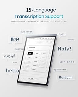 iflytek AINOTE Air 2,8.2-inch E Ink Tablet for Meetings, AI Note Taking Tablet with Blue Folio Case,Voice-to-Text Transcription, Multi-Languages Chatgpt Support,Digital Notebook for Work/Study