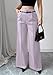 Unybwonn Women's Wide Leg Dress Pants High Waisted Straight Leg Slacks Business Office Work Pants Trousers with Belts