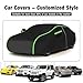 Custom Fit Car Cover Waterproof for V W Polo 5 6R 2009-2014 Oxford Fabric All Weather Outdoor Protection Rain Wind Dust Driver Door Zipper Reflective Strips Lightweight Foldable with Storage Bag