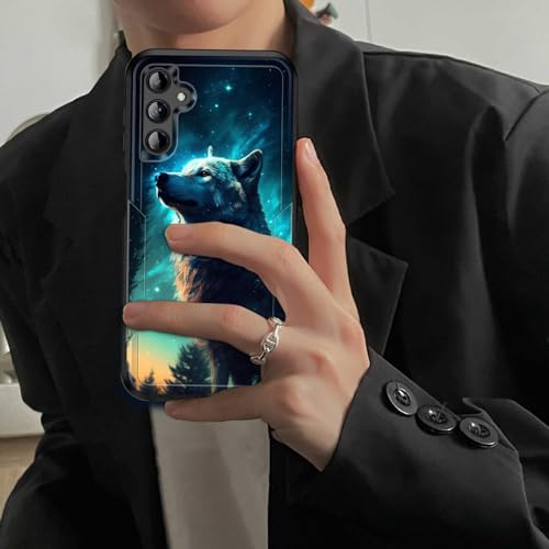 JHYYTUJTYP for Galaxy A15 5G Case,[Military Grade Drop Tested] Heavy-Duty Tough Rugged Shockproof Protective Case for Samsung Galaxy A15 5G 6.5 Inch 2023,Galaxy Wolf - image 4