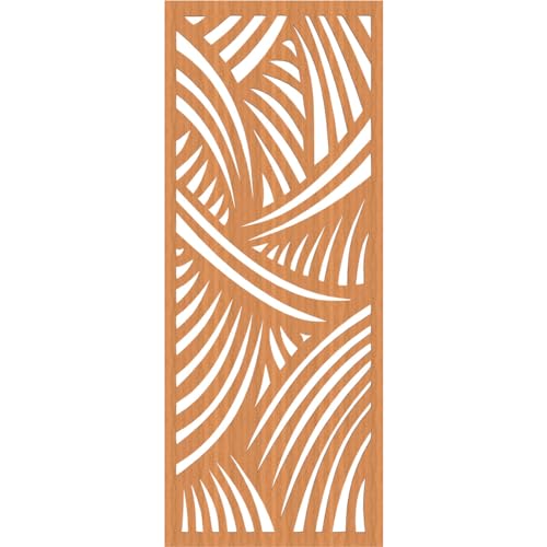 Image of 27 3 /8 inchW x 69 3 /8 inchH x 3 /8 inchT Chester Decorative Fretwork Wood Wall Panels, Cherry