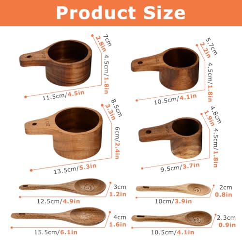 Set de Medidores de Madera 8 Piezas miniatura 2