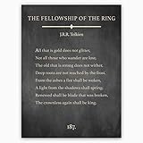 Not All Those Who Wander Are Lost - The Lord of the Rings: The Fellowship of the Ring Wall Art Quote | JRR Tolkien Quote | Tolkien Wall Art | Art Print Book Page Style - 12x16 inches