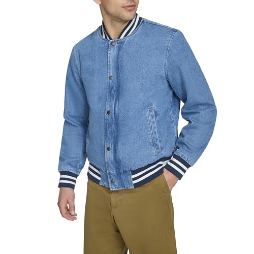 Levi's Men's Varsity Denim Bomber Jacket3
