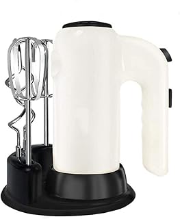 BaiJaC 5 Vitesses Mélangeurs Alimentaires Mélangeur de pâte en Acier Inoxydable Mélangeur de pâte à œufs avec mélangeur électrique pour la Cuisine Cuisine