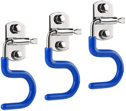 NUOLUX Broom Mop Holder 304 Stainless Steel S-Type for Cleaning Tools Organizer 3Pcs