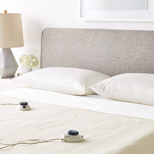 Soft Heat Luxury Micro-Fleece Low-Voltage Electric Heated Queen Size Blanket, Natural Soft Heat Luxury Micro-Fleece Low-Voltage Electric Heated Queen Size Blanket, Natural