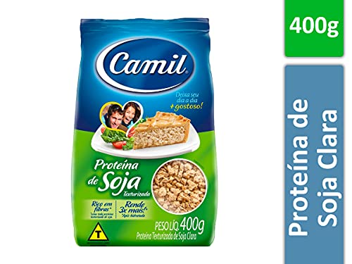 Kit 3 Proteína Texturizada Soja PTS Vegana Clara Camil 400g