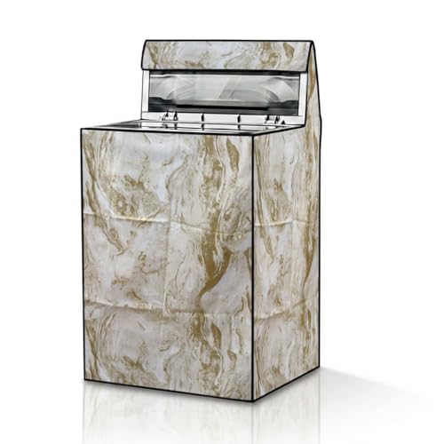 Image of Star Weaves Top Load Fully Automatic Washing Machine Cover for 6 kg, 6.5 kg, 7kg & 7.5 kg (Printed) | Waterproof & Dustproof Polyester Fabric with Zipper | Protection Cover | 59 x 59 x 86 cm