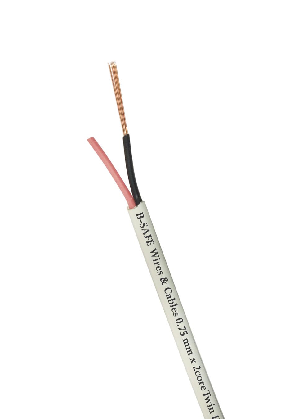 B-Safe 0.75mm 2 core Twin Flat Copper Wires & Cables with Double Layer PVC Insulation (White) (15 meter / 50 feet) (B09HM9Y4XL) Amazon Price History, Amazon Price Tracker