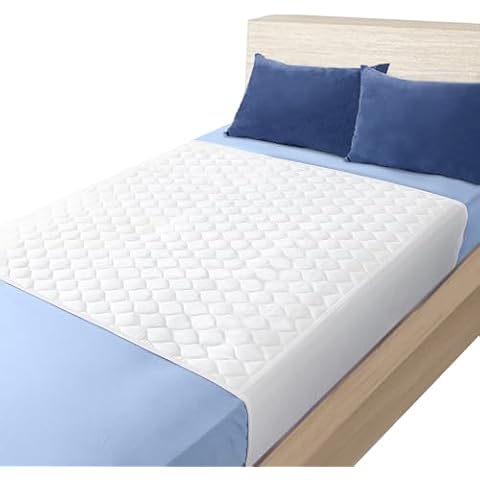 Heavy Absorbency Bed Pads with Tuckable Sides (34'' X 36''), Washable and Reusable Incontinence Bed Underpads 2 Pack Cover