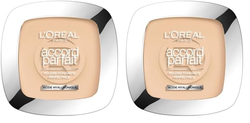 Poudre Accord Parfait L'Oréal Paris Ivoire Rosé 1.R Duo 9g
